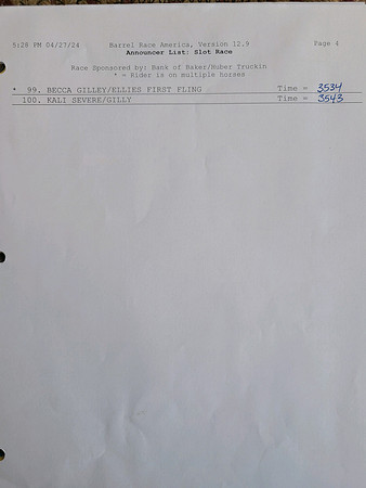Slot Race Draw Pg4